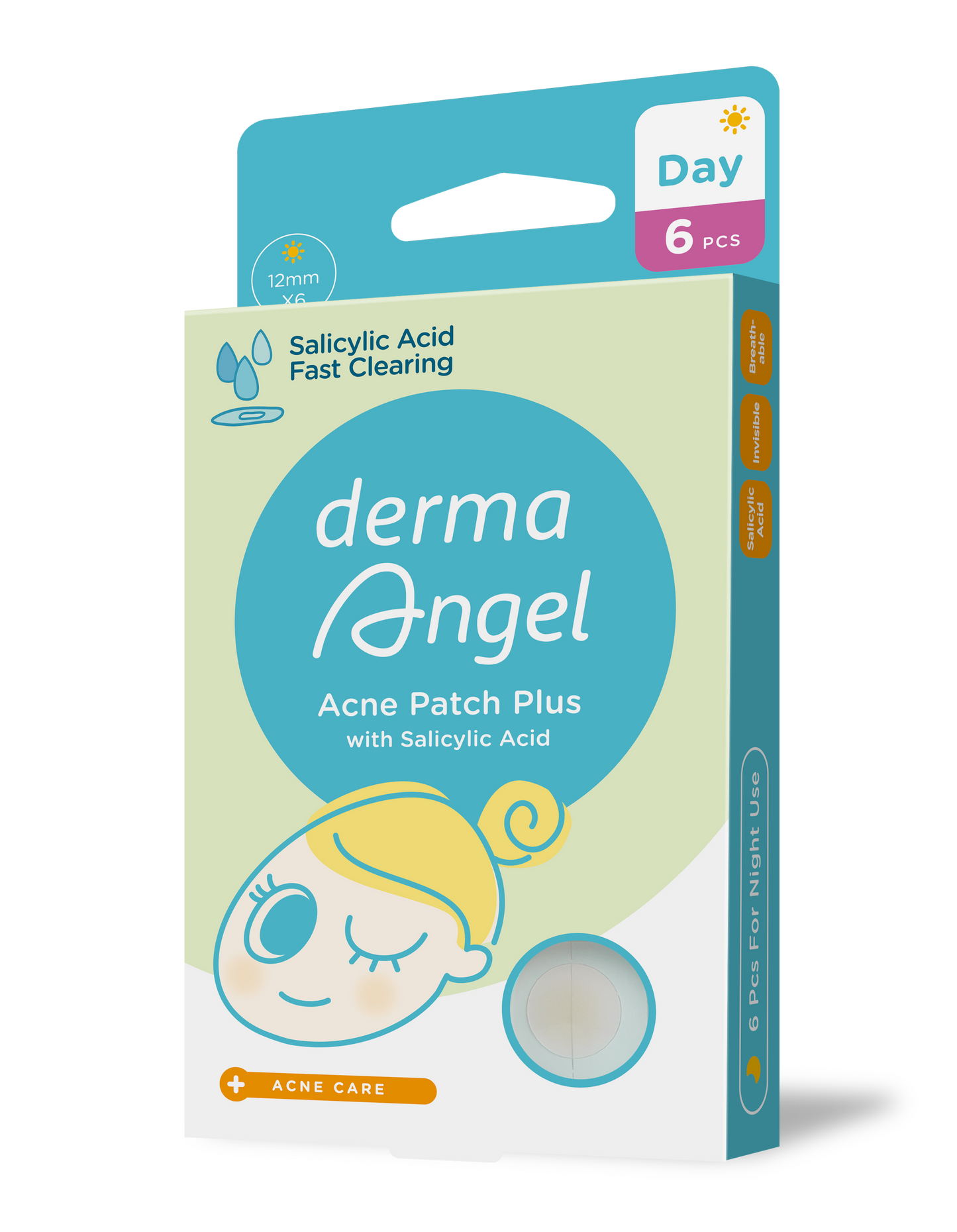 DermaAngel Acne Patch Plus Day 6 pcs - Kshipra Health Solutions