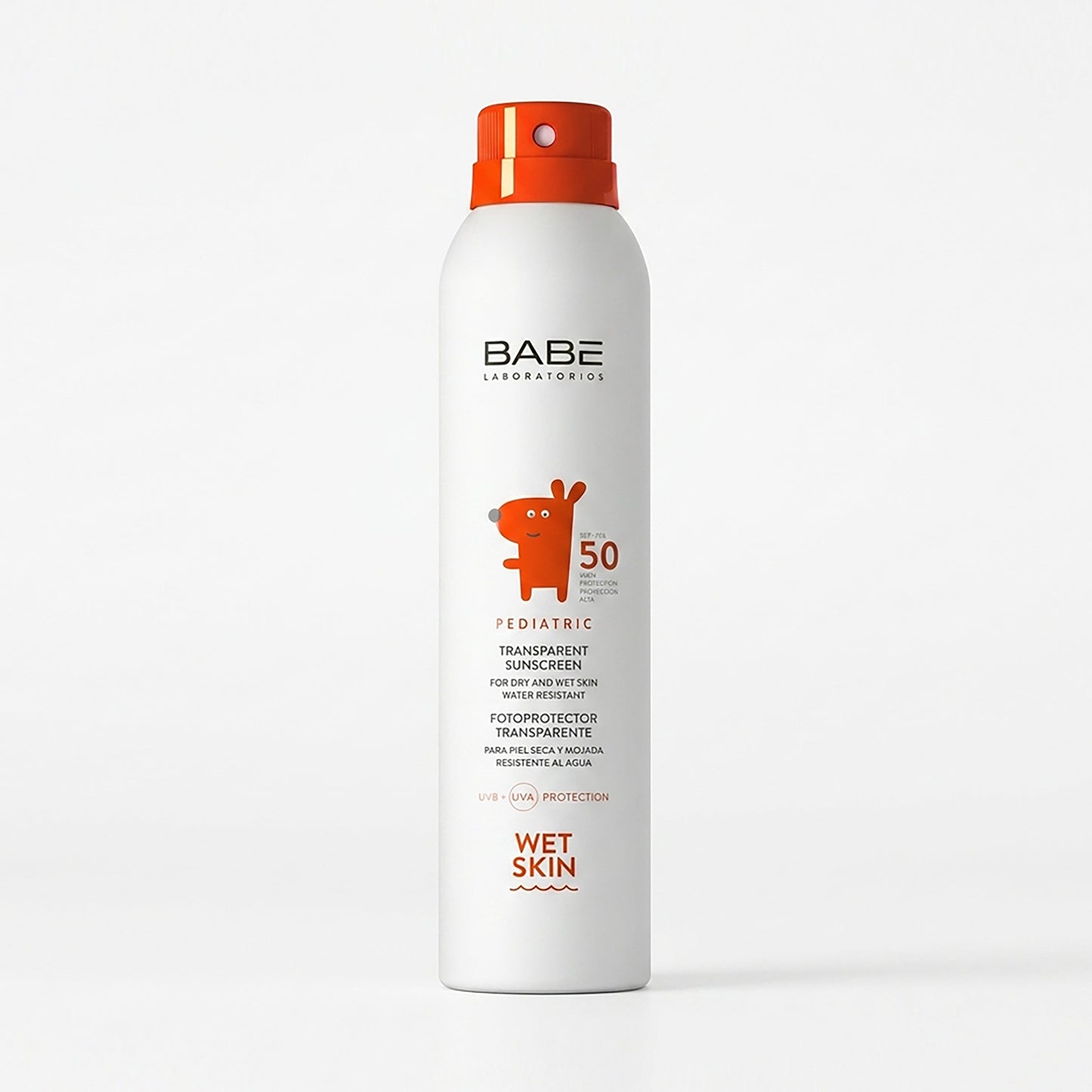 Pediatric Transparent Sunscreen Wet Skin