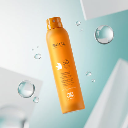 Transparent Sunscreen Wet skin